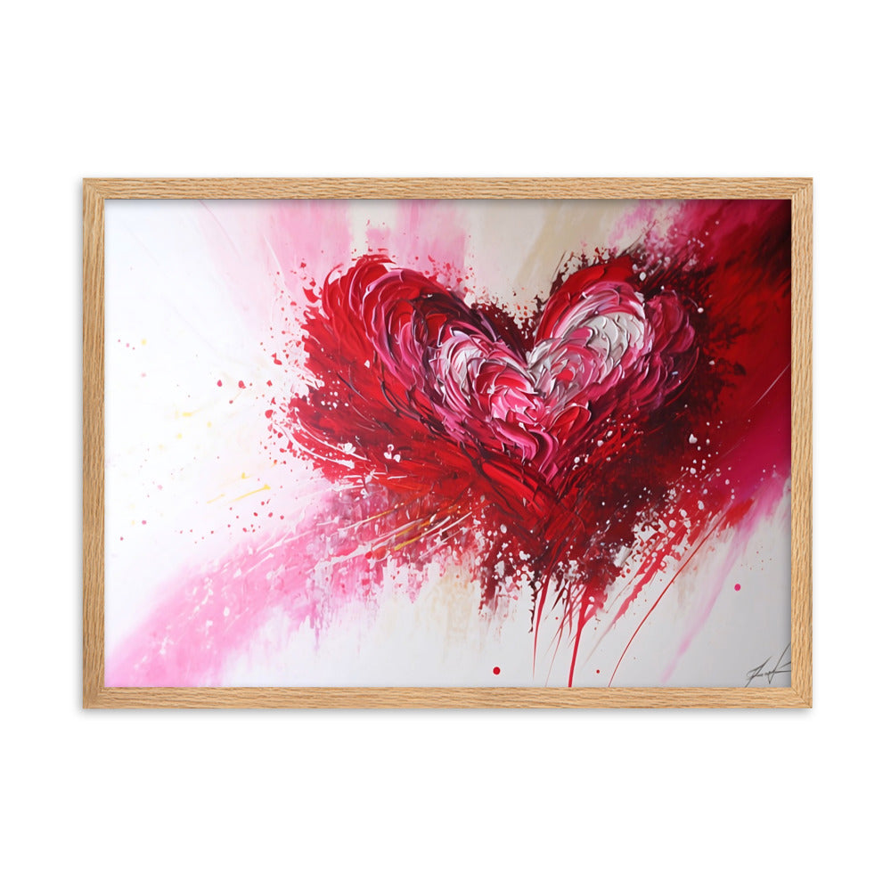 Tableau Abstrait Coeur