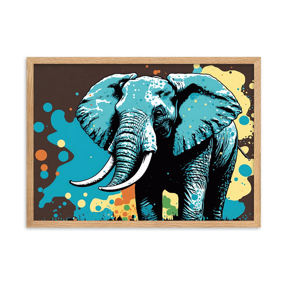 Tableau Pop Art Elephant