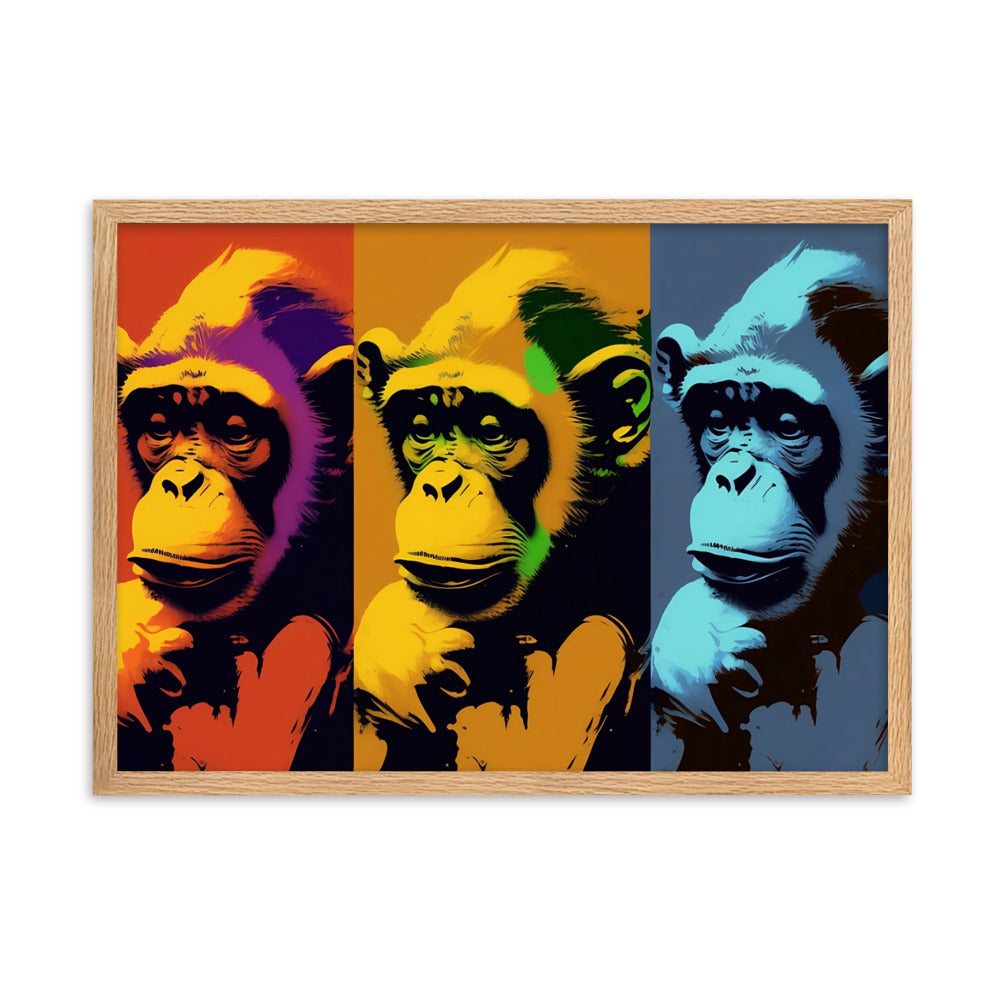 Tableau Pop Art Singe