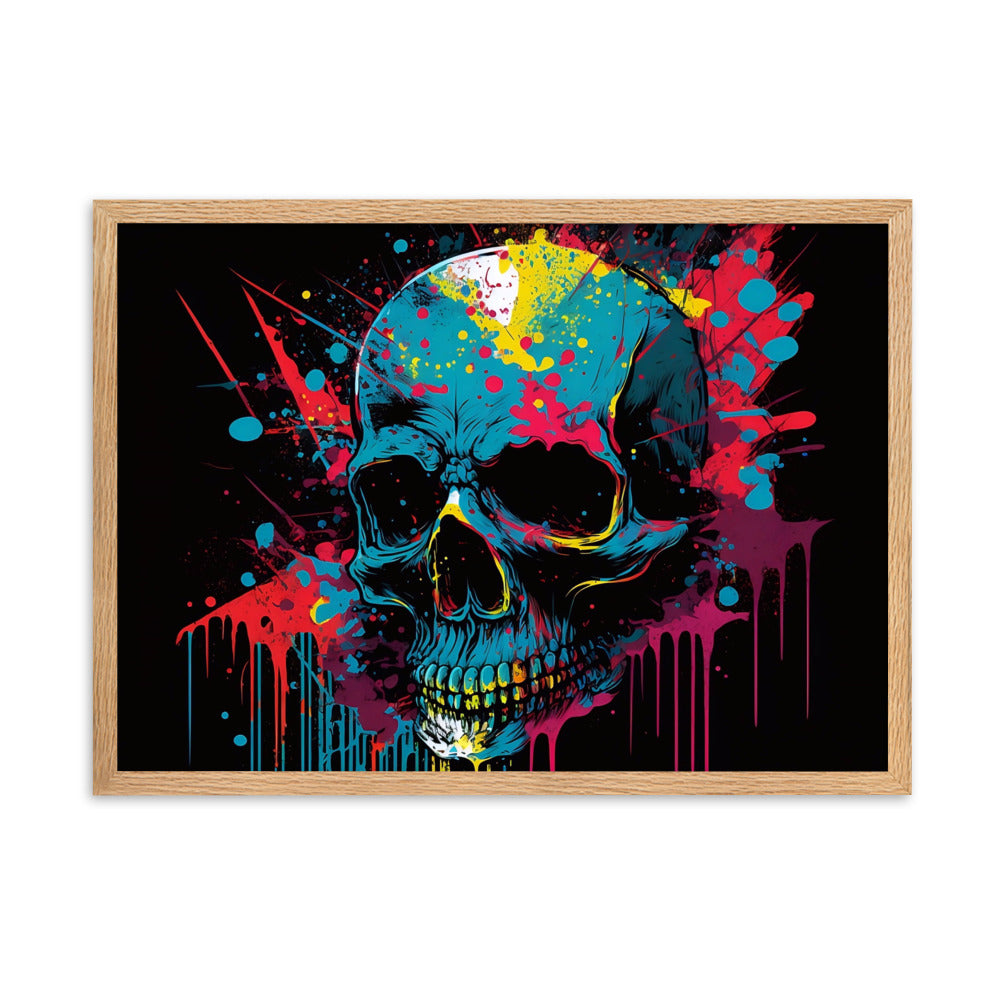 Tableau Pop Art Tête De Mort