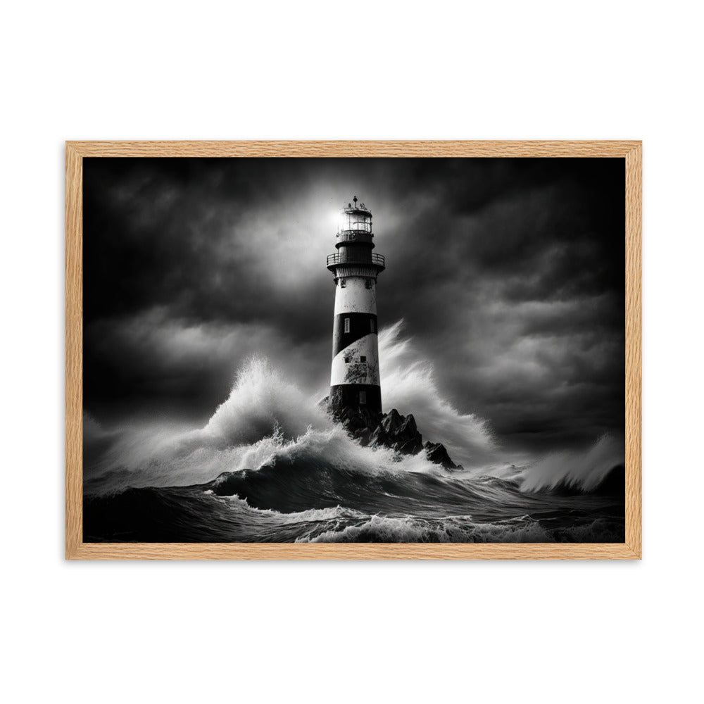 Tableau Noir Et Blanc Phare