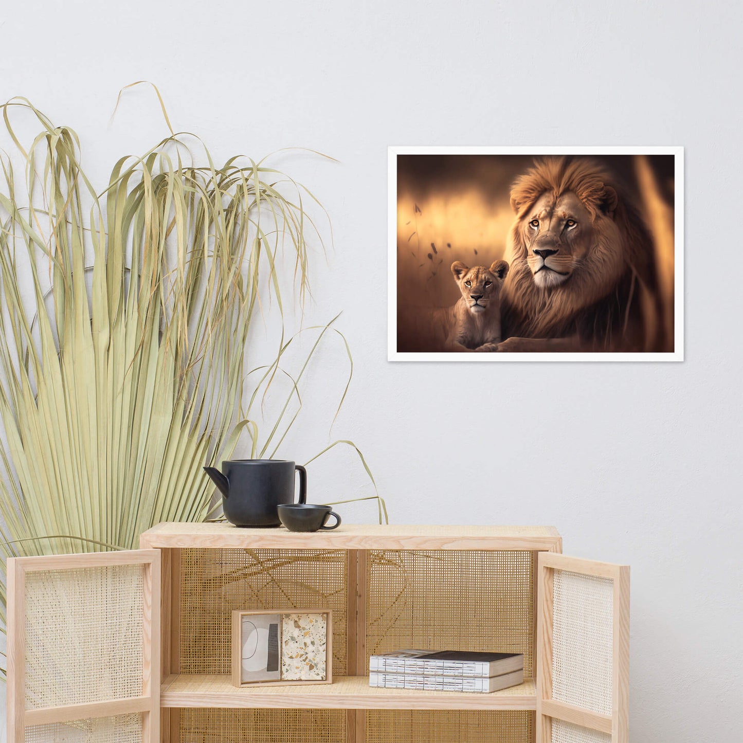 Tableau Lion Lionceau