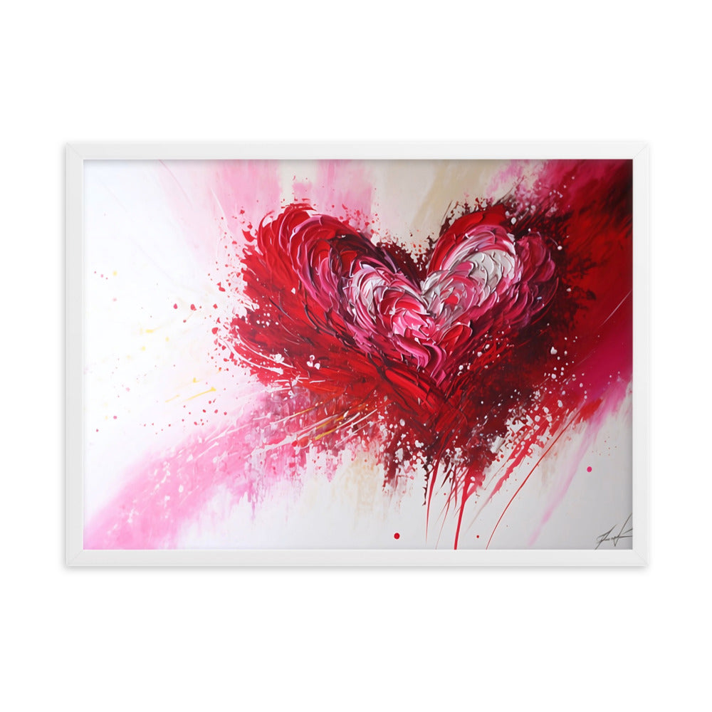 Tableau Abstrait Coeur