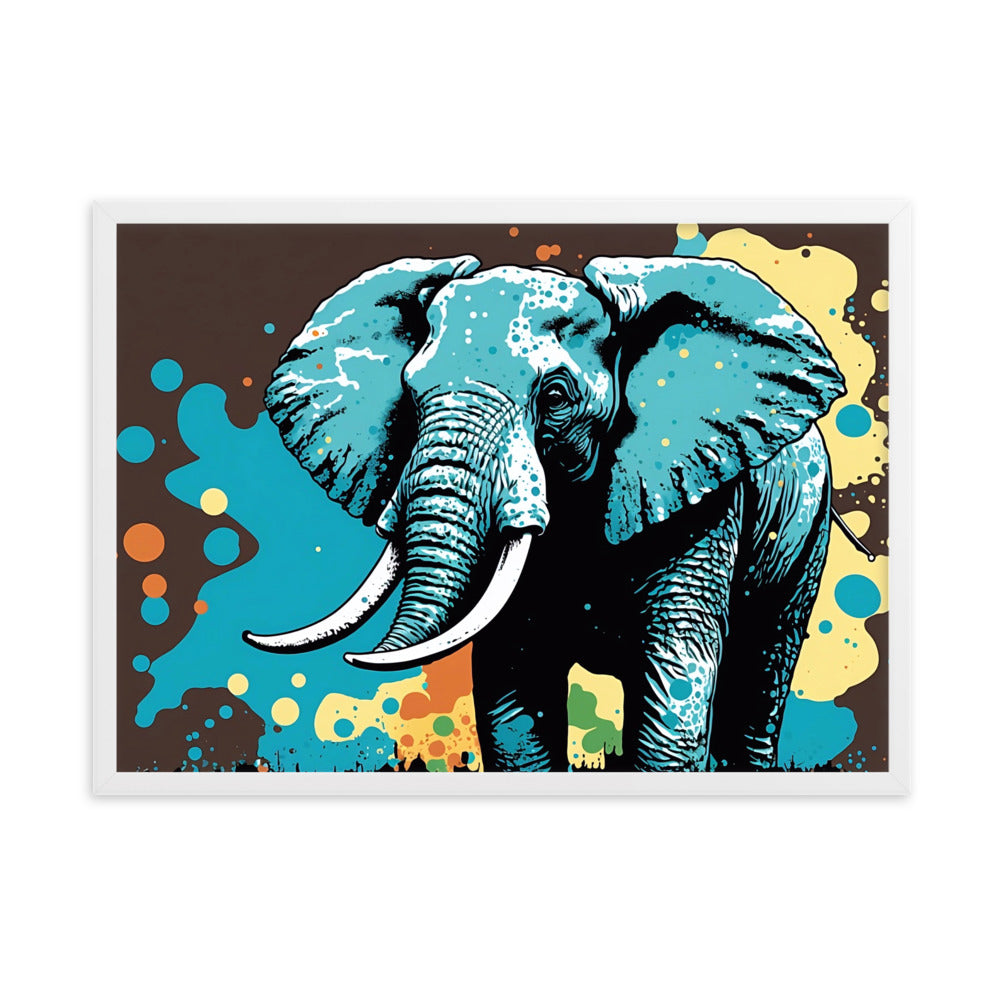 Tableau Pop Art Elephant