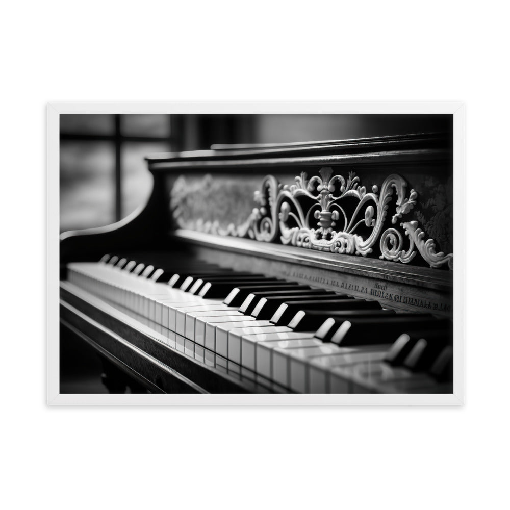 Tableau Noir Et Blanc Piano