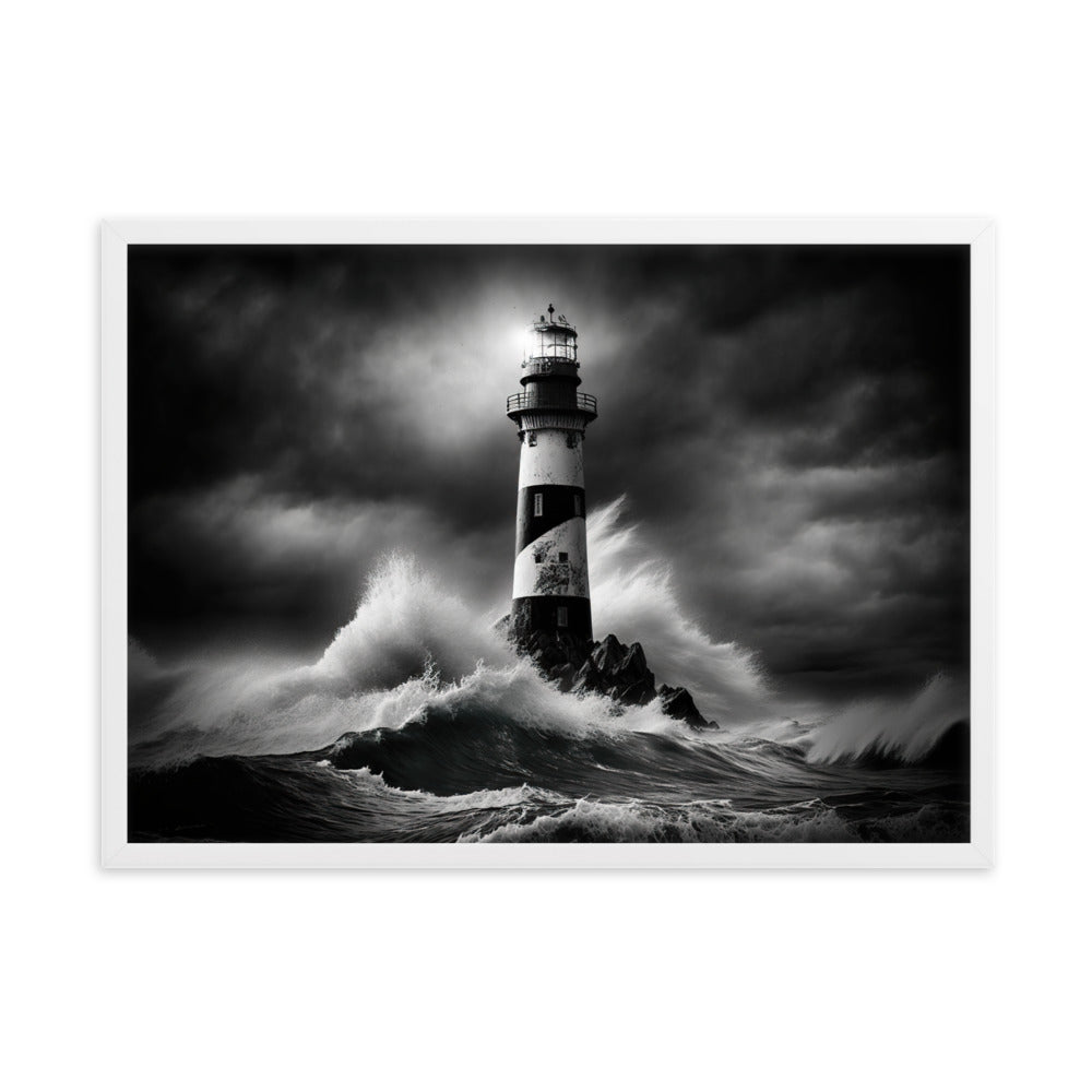 Tableau Noir Et Blanc Phare