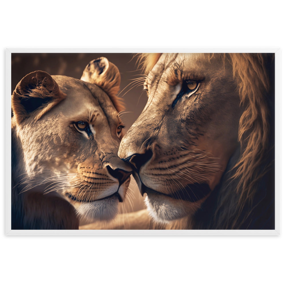 Tableau Lion Love