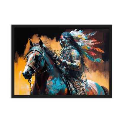 Peinture Cheval Amérindien