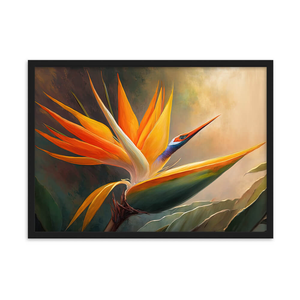 Peinture Fleur Oiseau Du Paradis