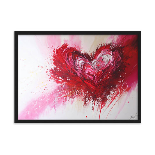 Tableau Abstrait coeur