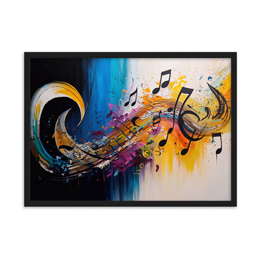 Tableau abstrait musique