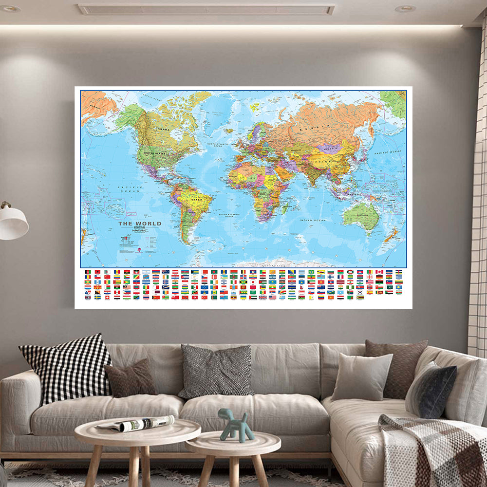 Tableau Carte Du Monde Avec Pays