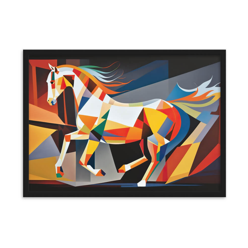 Tableau Cheval Abstrait