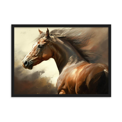 Tableau cheval peinture