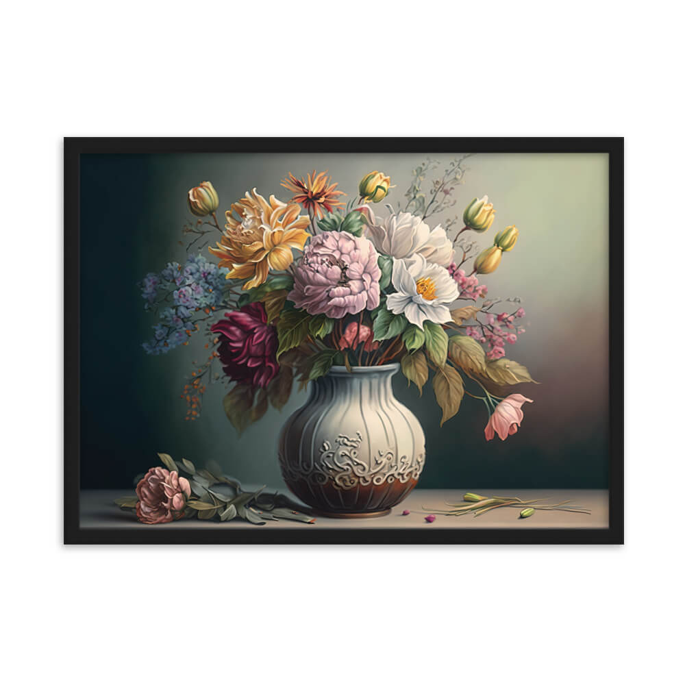 Tableau Fleur Avec Vase