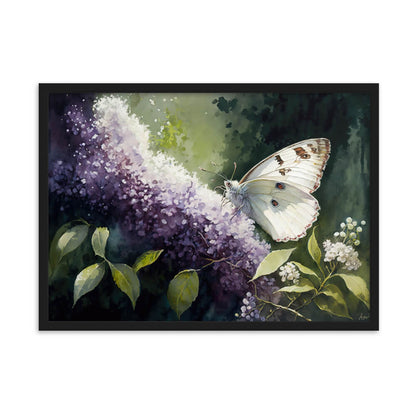 Tableau Fleur Et Papillon