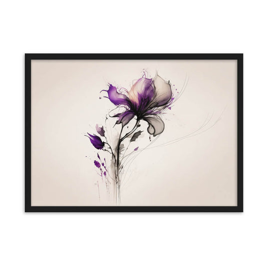 Tableau Fleur Violet