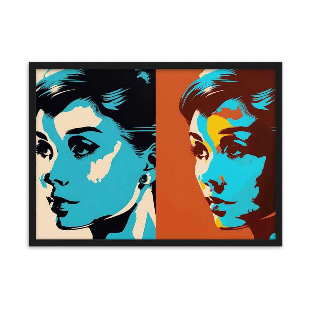 Tableau Pop Art Audrey Hepburn