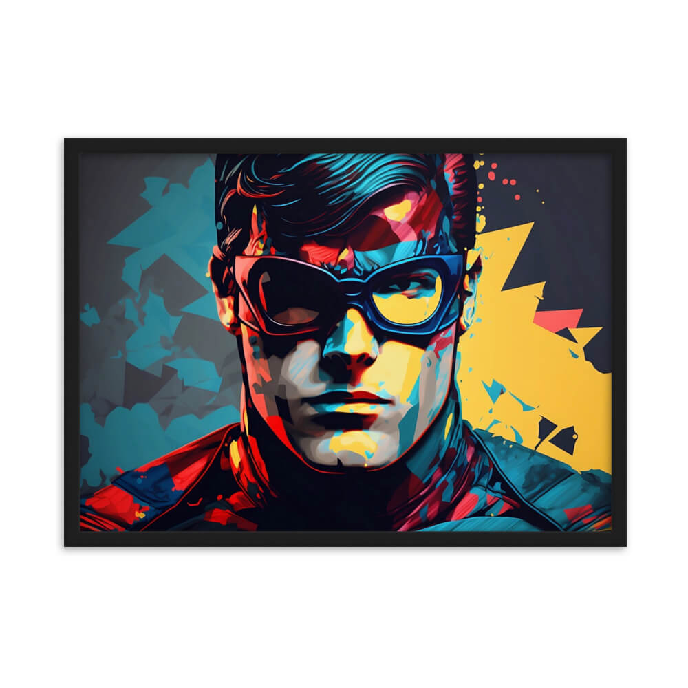 Tableau pop art super hero