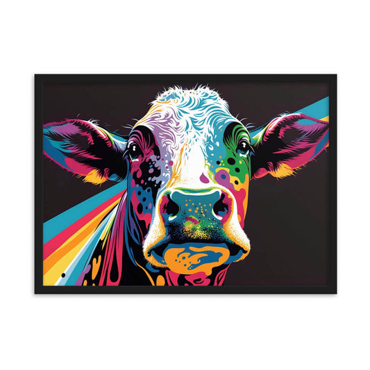 Tableau pop art vache