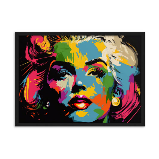 Tableau pop art visage femme